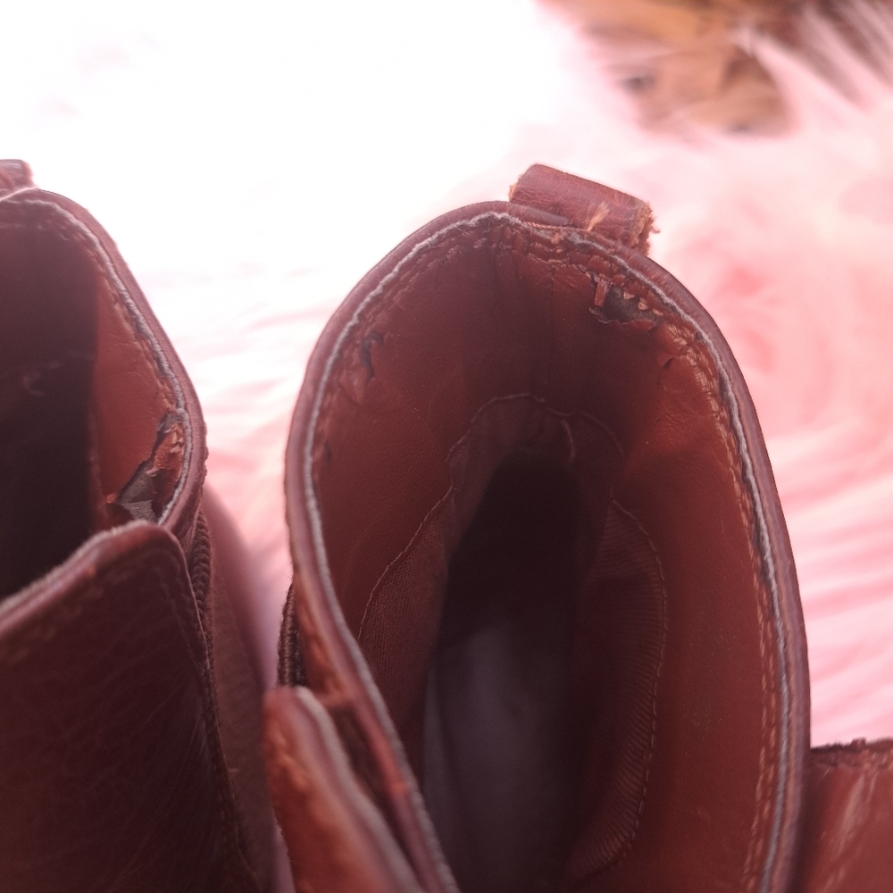 LAUREN Ralph Lauren Kaliyah Leather‎ Ankle Boot GUC Size 6B - Picture 3 of 16